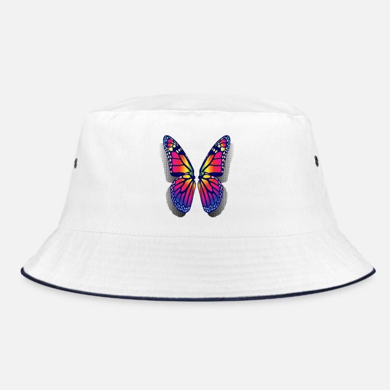 Rainbow Butterfly Wings Bucket Hat