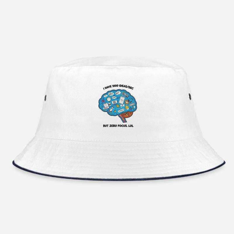 Creative Brainstorming Illustration Bucket Hat
