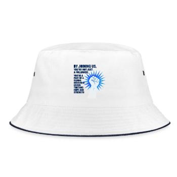 Tibetan Movement of Strength and Hope 2 - Bucket Hat - white/navy - Front
