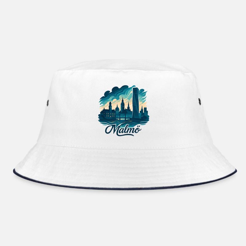 Malmö city Sweden cool maritime gift Bucket Hat