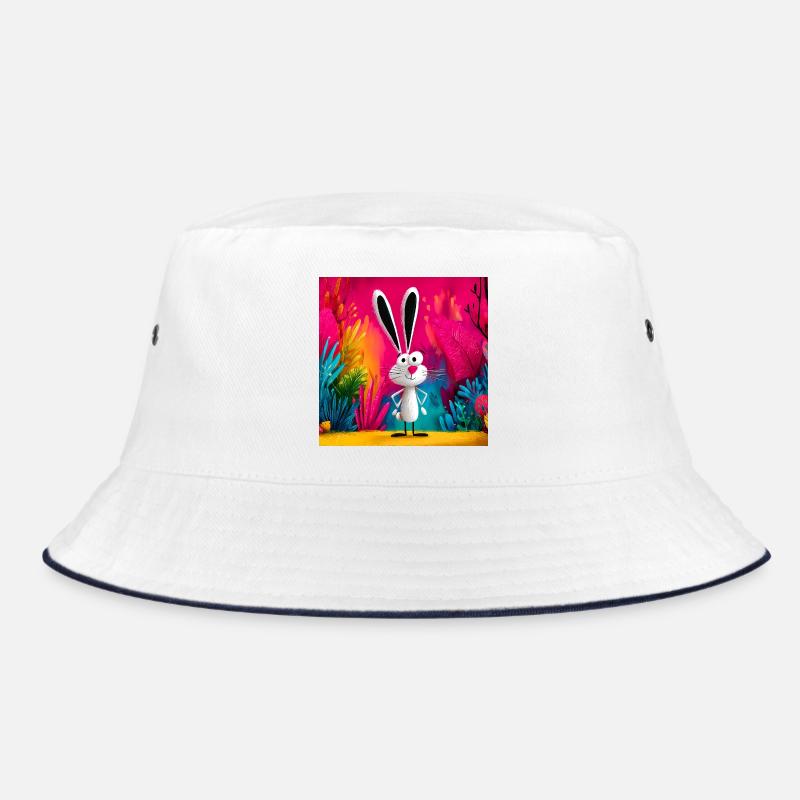 Lapin cartoon dans jungle colorée Bob