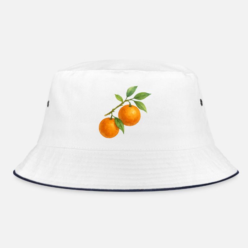 Orange branch with ripe fruit Bucket Hat