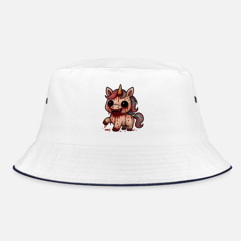 Blutiges Horror-Einhorn Bucket Hat