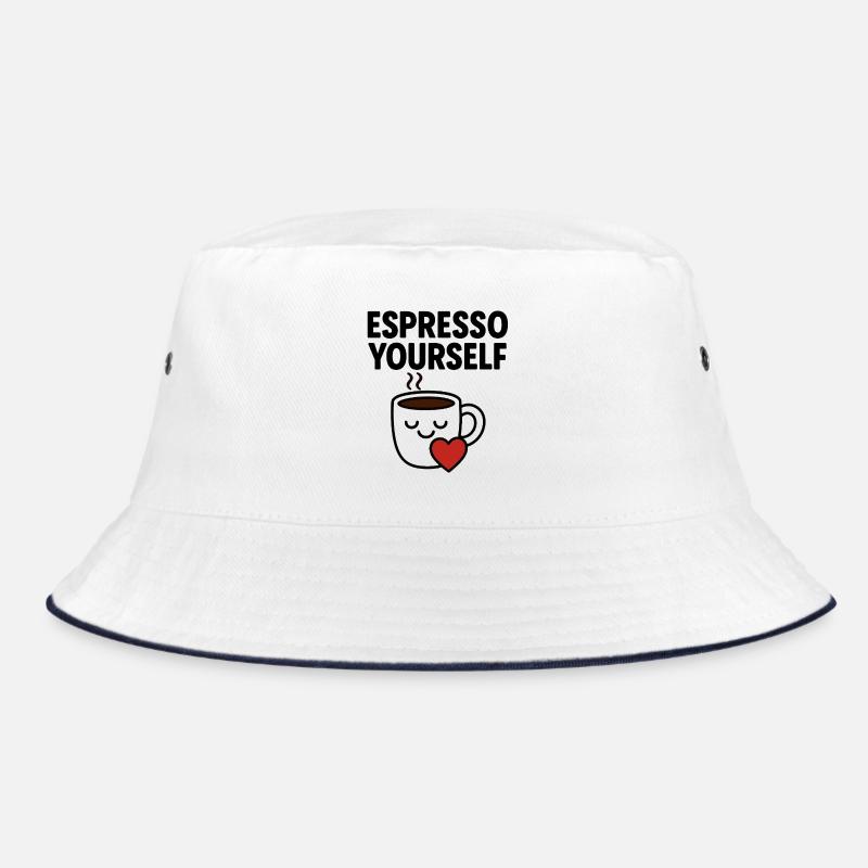 Adorable Coffee Mug with Heart Bucket Hat