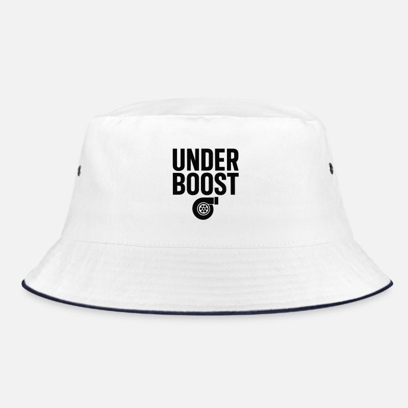 Conception du logo Under Boost - Bob - blanc/marine