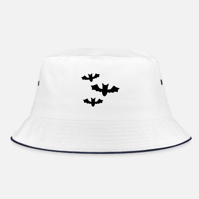 Schwarze Fledermäuse Bucket Hat