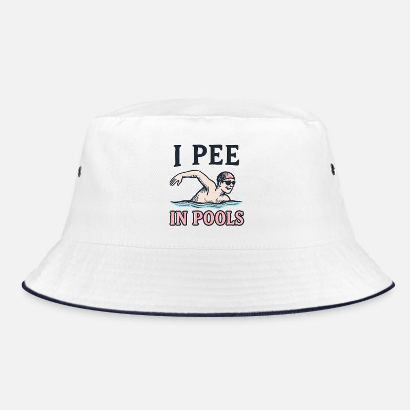 I Pee in Pools – Funny Pool Shirt Bucket Hat