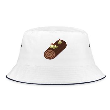 Bûche De Noël - Bucket Hat - white/navy - Front