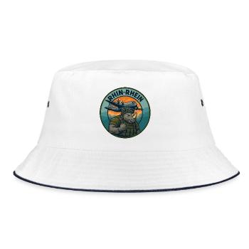 Rhine - Rhein - Bucket Hat - Weiß/Navy - Vorne