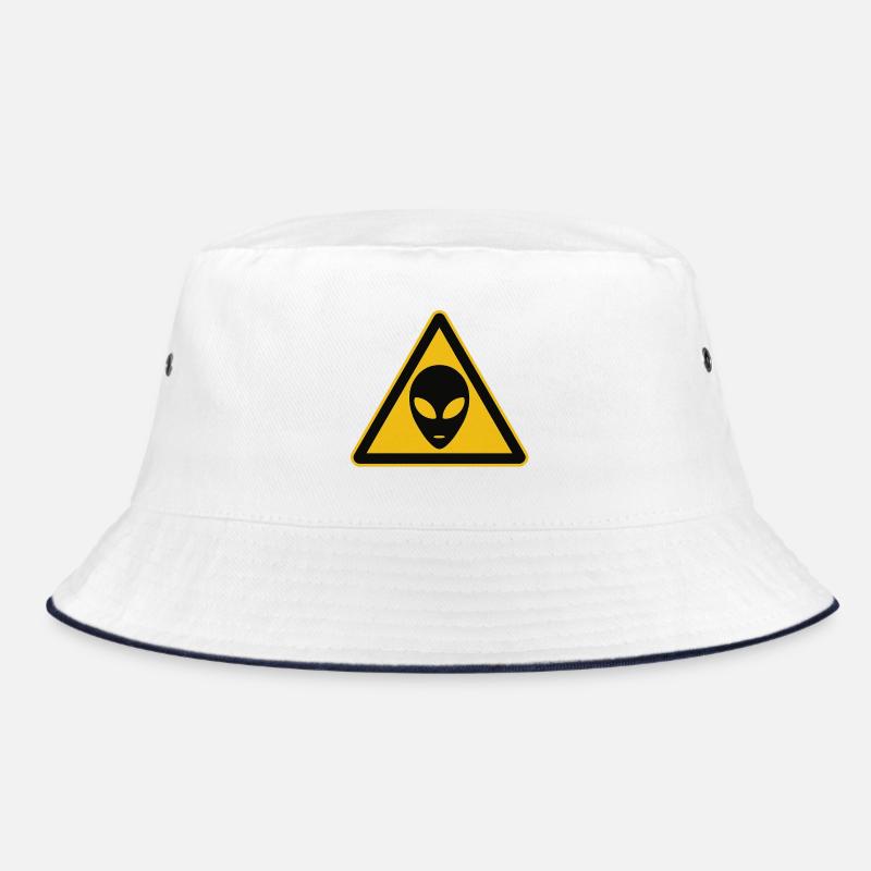 Warning sign alien motif Bucket Hat