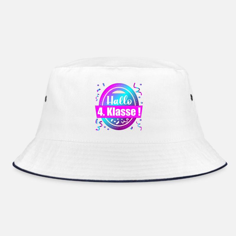 Hallo 4. Klasse Glückwunsch – Schulkind Schule Bucket Hat