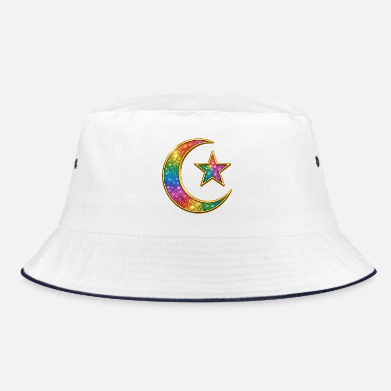 Musulman | Islam Arc-en-ciel Lune céleste et étoile Pin Bob