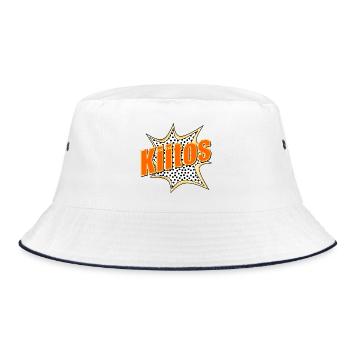 Danke Pop Art - Bucket Hat - Weiß/Navy - Vorne