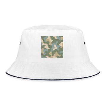 Hoodie camouflage moderne - Bob - blanc/marine - Devant