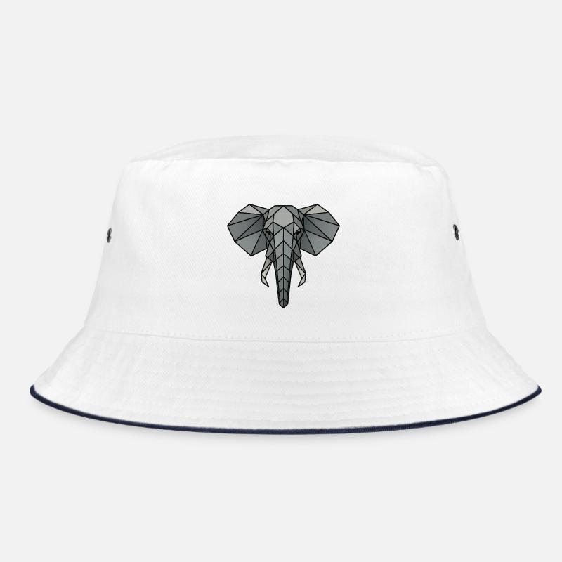 Geometric Elephant Art Bucket Hat