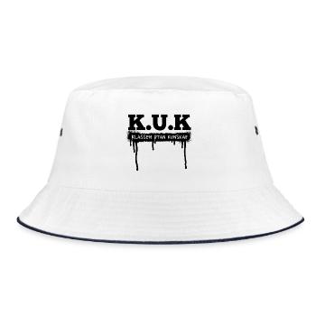T-shirts de classe K.U.K La classe sans connaissance - Bob - blanc/marine - Devant