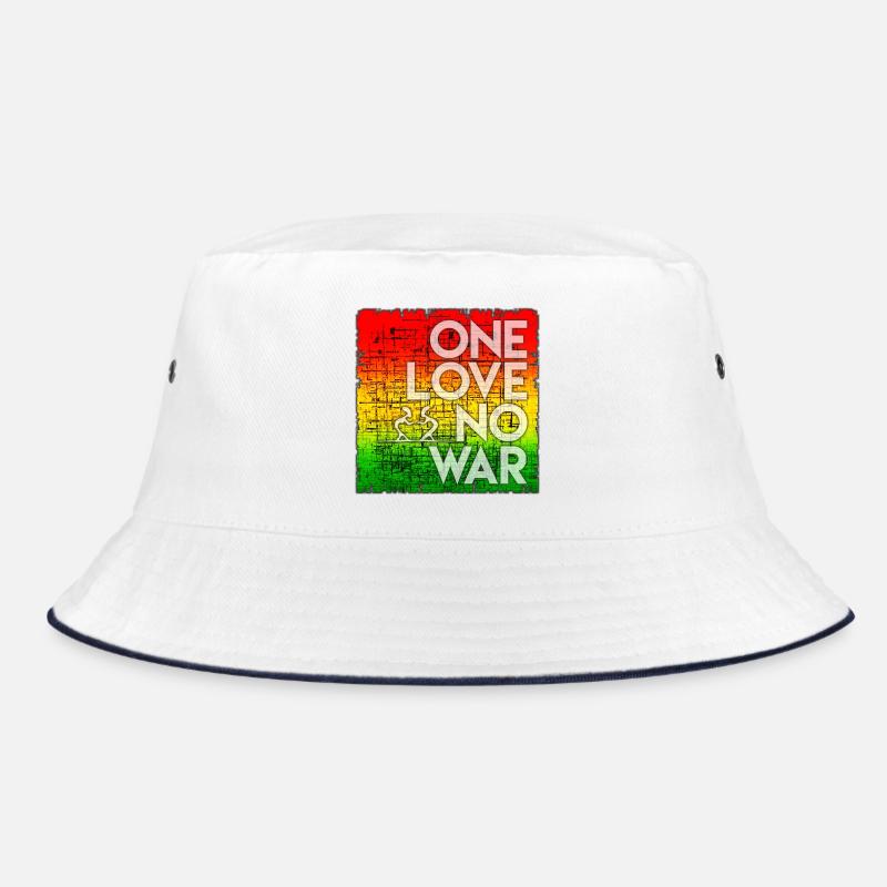 Friedens-Statement im Regenbogen-Design Bucket Hat
