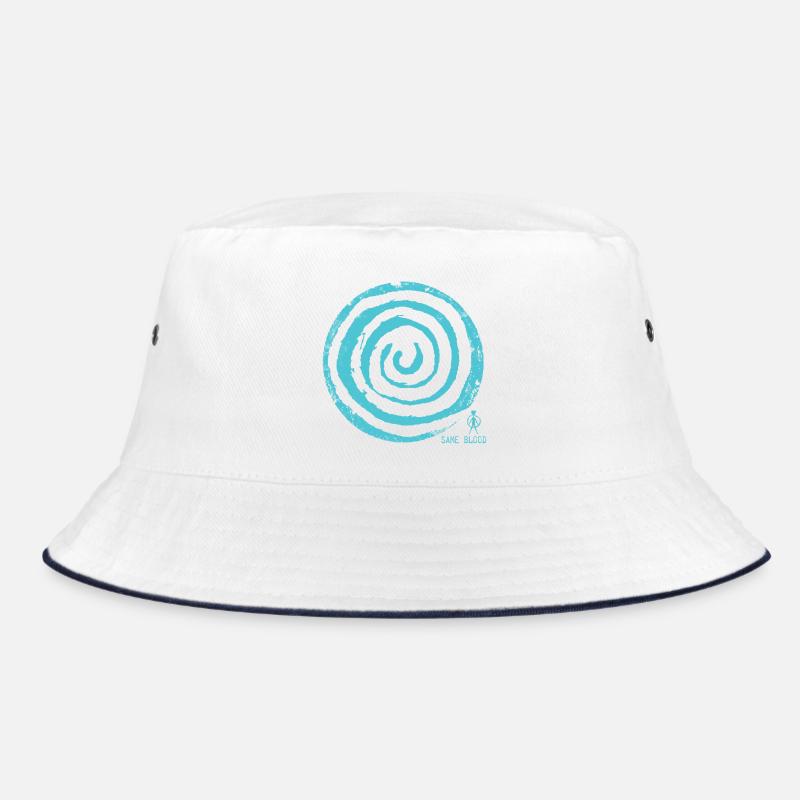 Spirale abstraite en bleu Bob