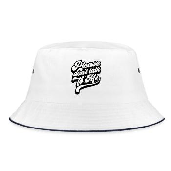 Expressive message in modern style - Bucket Hat - white/navy - Front