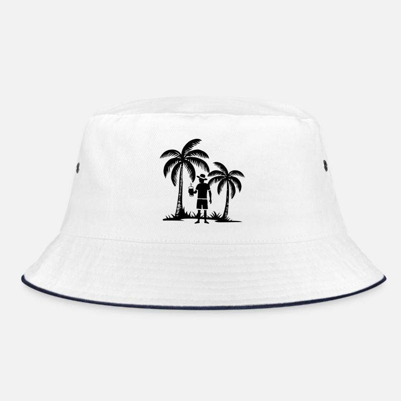 Urlaub Strand Palmen Bucket Hat