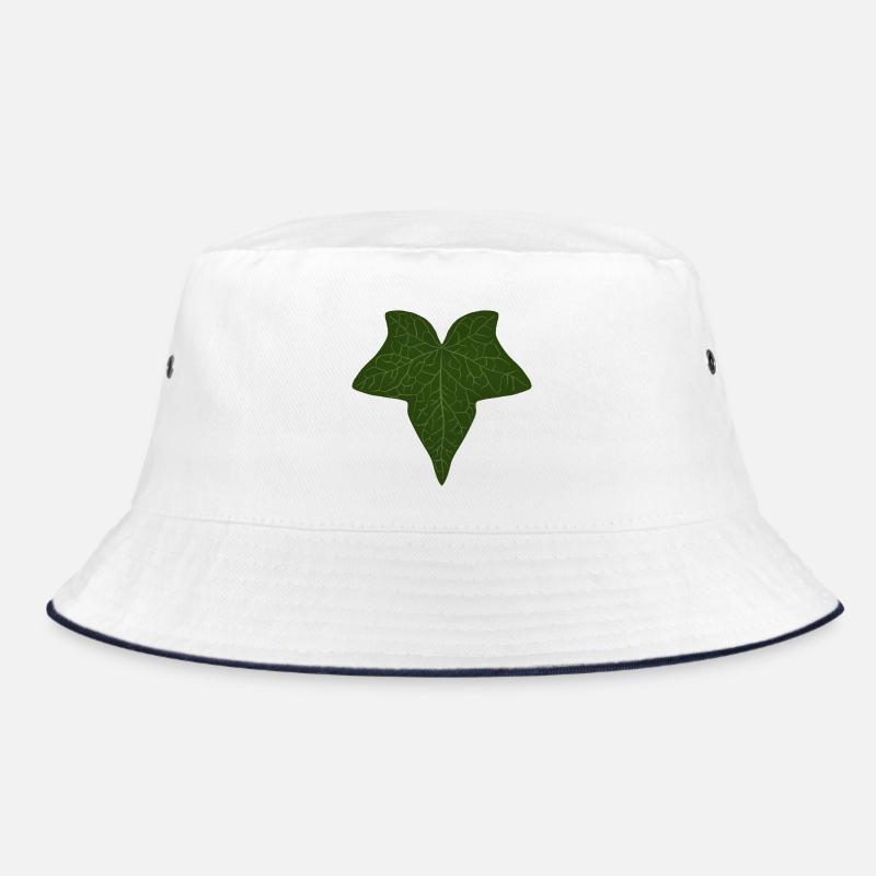Elegant Green Ivy Leaf Pattern Bucket Hat