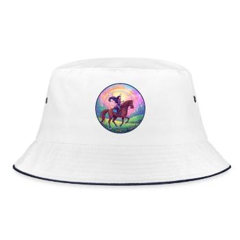 Fée imaginative sur cheval - Bob - blanc/marine - Devant