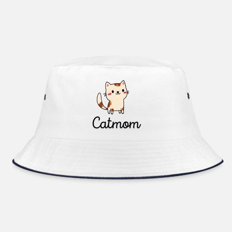 Niedliches Katzen-Design mit Charm Bucket Hat