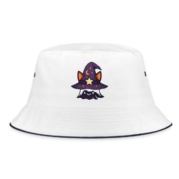 Mystical Cat Conquest - Bucket Hat - white/navy - Front
