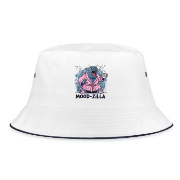 Morning Rage - Bucket Hat - white/navy - Front