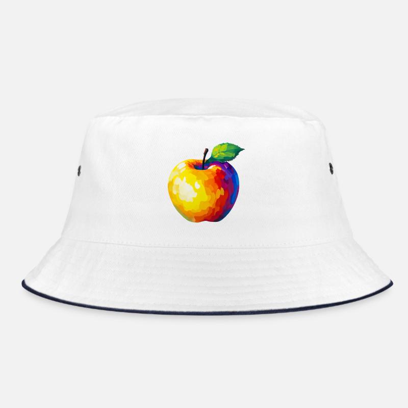 Colorful pixel apple Bucket Hat