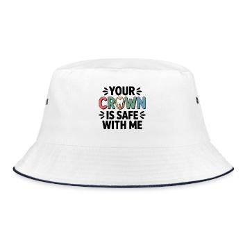 Dental Lab Technician Bridge  - Bucket Hat - white/navy - Front