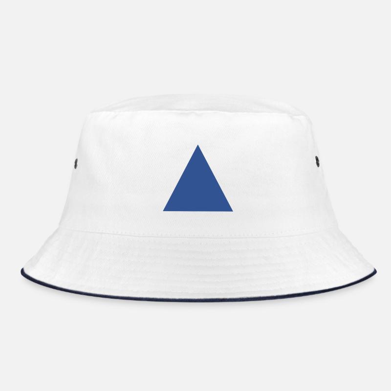 Abstrakte Blaue Dreiecks Muster Bucket Hat