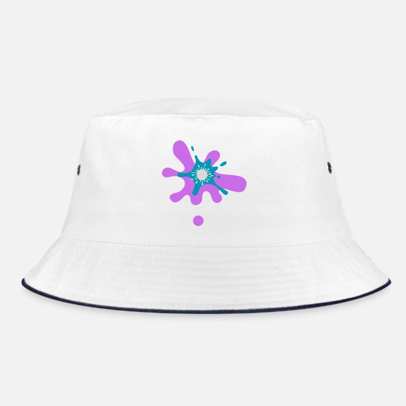 Abstract Paint Splash Print Bucket Hat