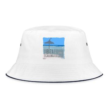 Plage d’Ibiza avec parasol - Bob - blanc/marine - Devant