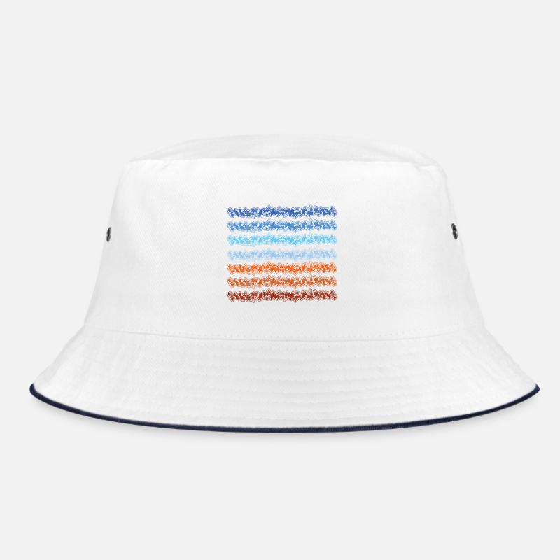 Abstract gradient lines design Bucket Hat