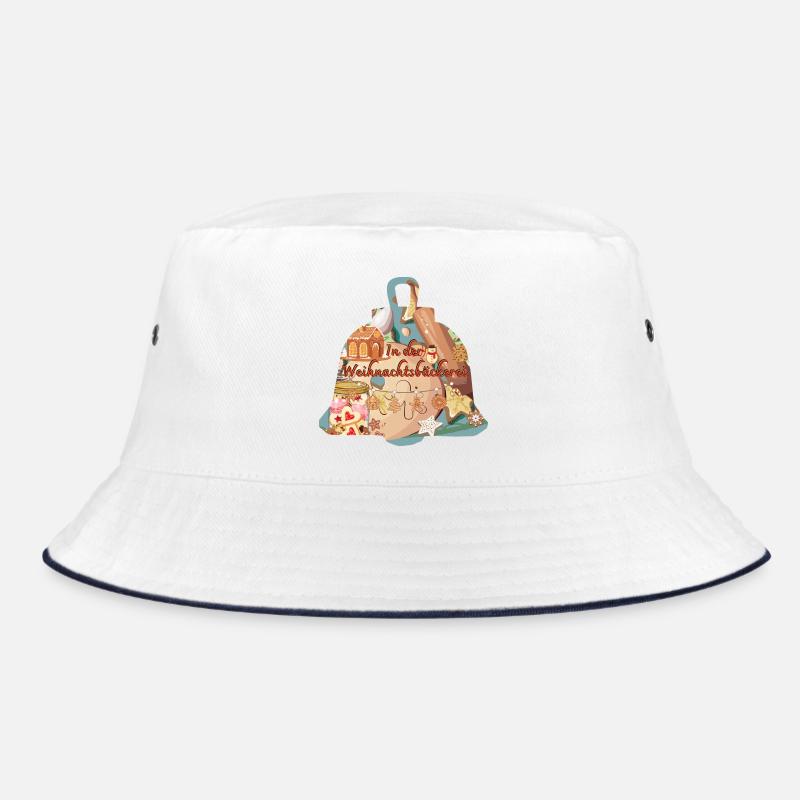 Bell Shape In Christmas Bakery Christmas Bucket Hat