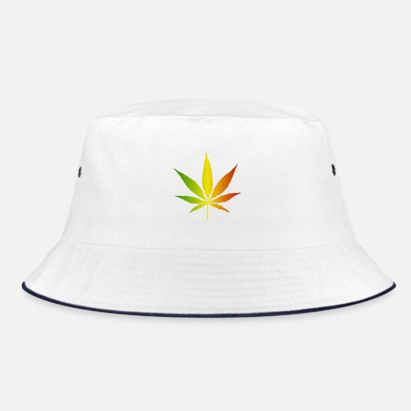 Rasta Gradient Cannabisblatt Bucket Hat