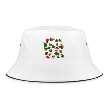 PATH - Bucket Hat - white/navy - Front