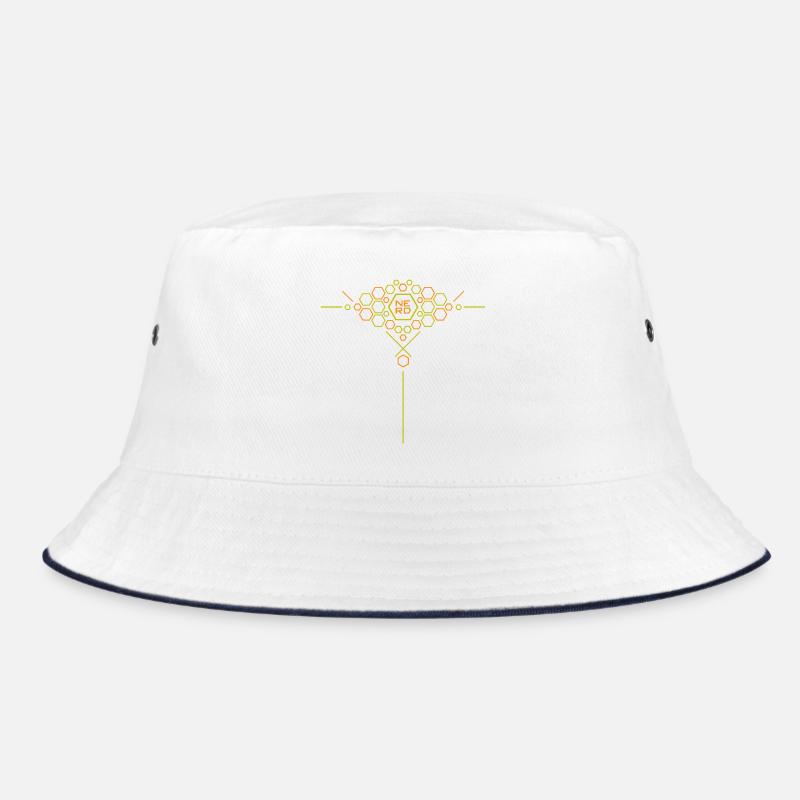 Nerd Hex Pattern Gradient Bucket Hat