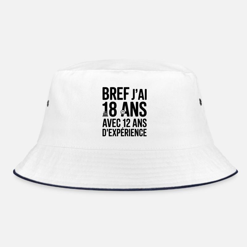 Bref j'ai 18 ans 12 ans d'expérience - Bob - blanc/marine