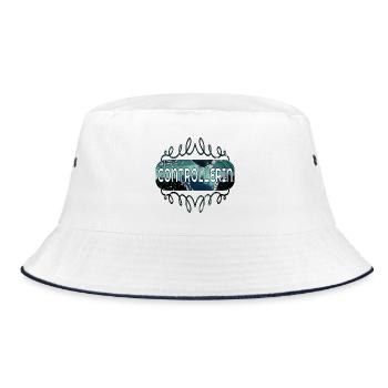CONTROLLER - Bucket Hat - white/navy - Front