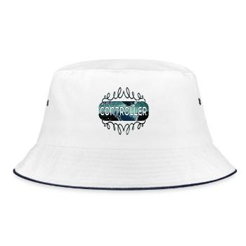 Occupation Controller - Bucket Hat - white/navy - Front