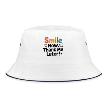 Dental Lab Technician Pride  - Bucket Hat - white/navy - Front