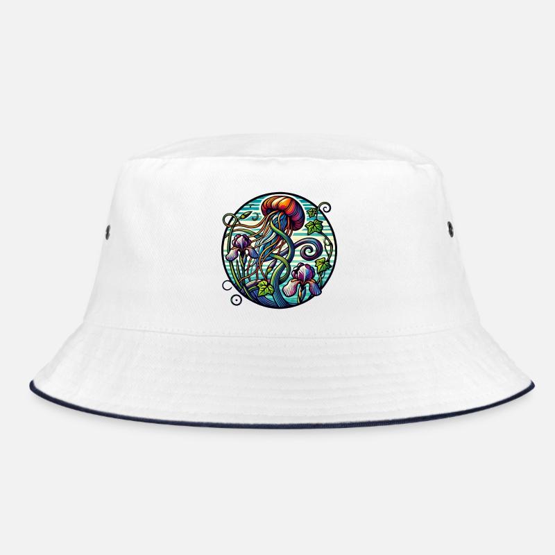 Iridescent Jellyfish Garden Bucket Hat