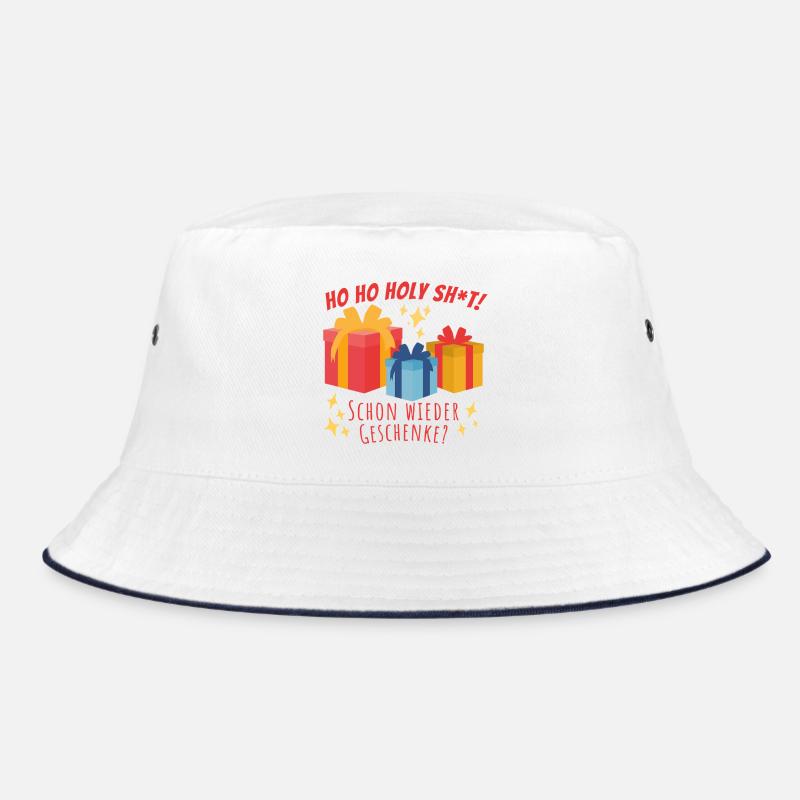 Gift shock! - Bucket Hat - white/navy