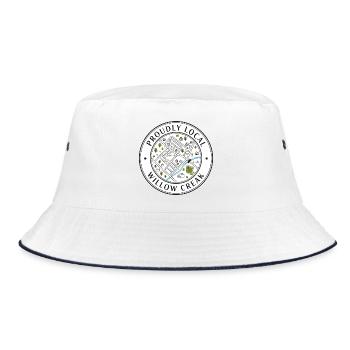 Proudly Local - Bucket Hat - white/navy - Front