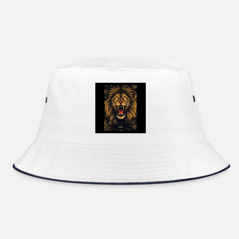 Conception d’affiche du lion doré rugissant Bob
