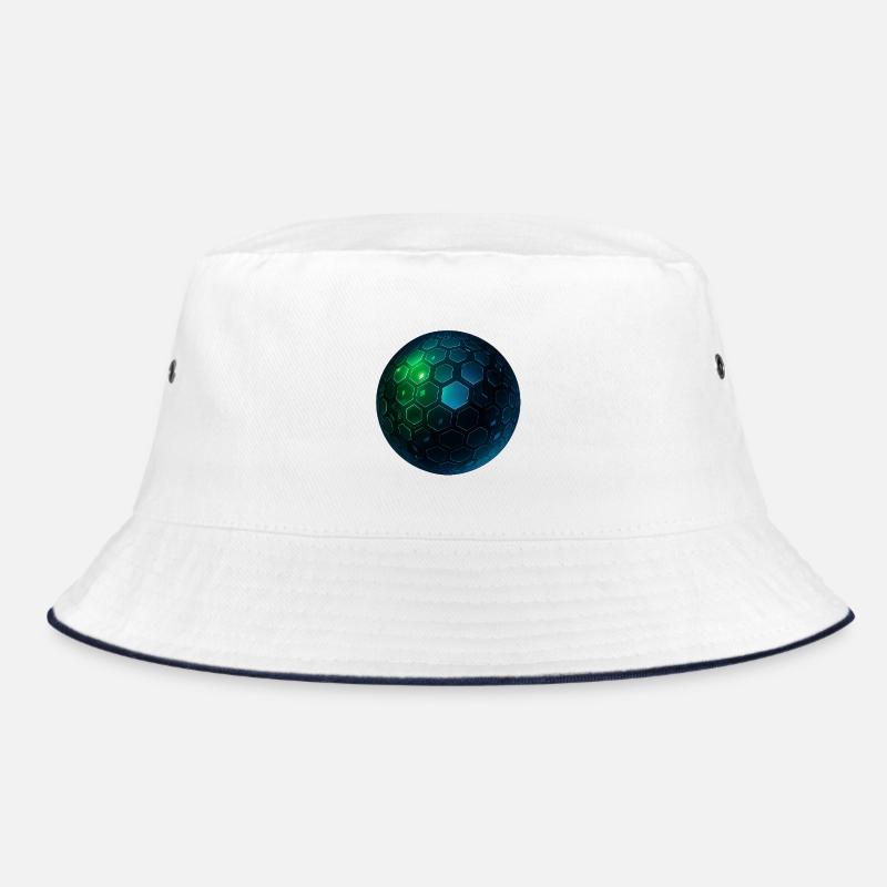 Neon Hexagon Kugel Bucket Hat