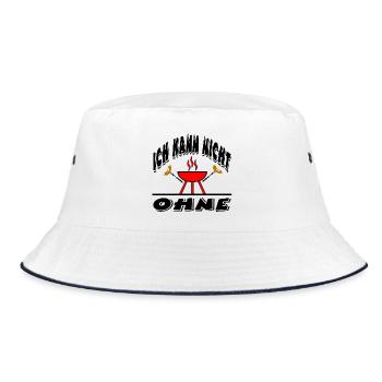 Grill - Bucket Hat - white/navy - Front