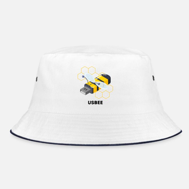 USBEE - Cute USB Bee Pun Bucket Hat